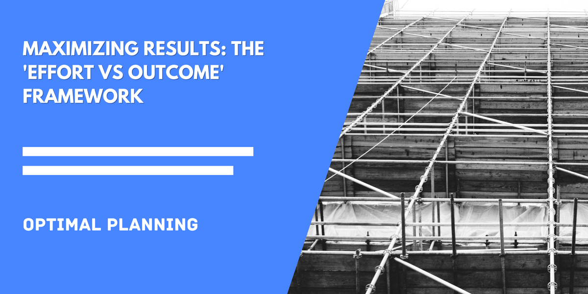 Maximizing Results: The 'Effort vs Outcome' Framework